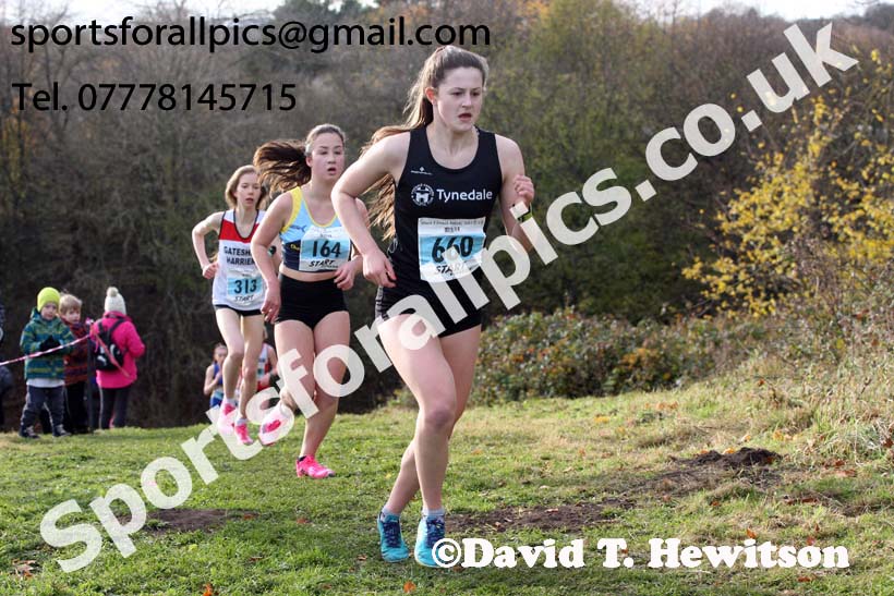 Womens under-17s and under-20s 2017 Start Fitness North Eastern Harrier League, Aykley Heads, Durham. Photo:  David T. Hewitson/Sports for All Pics